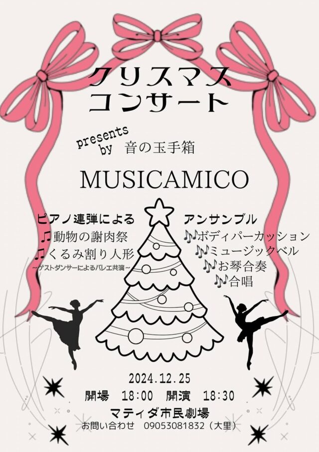 宮古島「クリスマスコンサート」開催！～MUSICAMICO～