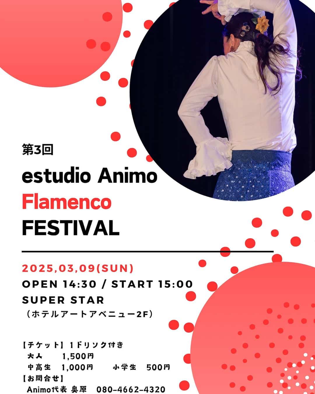 「第3回 estudio Animo Flamenco FESTIVAL」開催！～フラメンコ発表会～