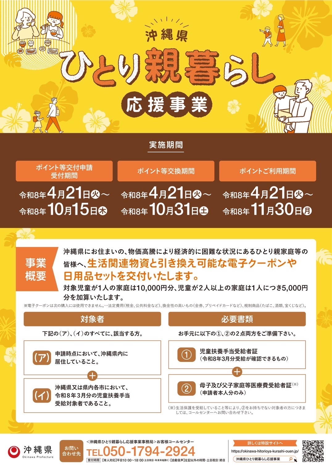 「沖縄県ひとり親家庭暮らし応援事業」